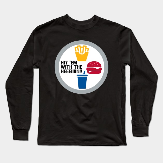 Hit 'Em With The Hein! Steelers mashup Long Sleeve T-Shirt by Mike Hampton Art